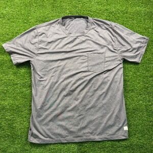Vuori Shirt Mens XL Gray Tradewind Pocket Tee Lightweight Performance Crew V109